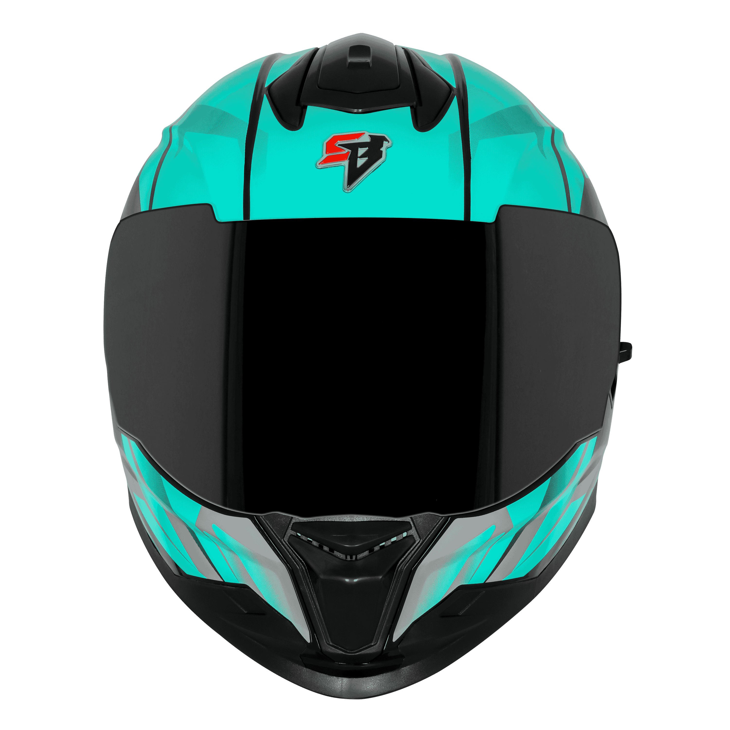 SBH-57 ISS FIGHTER F4 GLOSSY BLACK WITH SEA GREEN